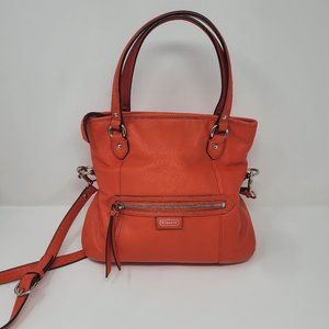 Coach Orange Daisy Leather MIA F23901 Convertible Cross Body Bag